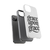 Faith Culture – Grace Upon Grace Christian Tough Phone Case iPhone 14 Plus Glossy