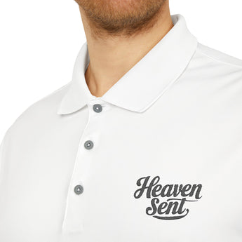 Faith Culture - Heaven Sent - Christian Unisex Performance Polo by adidas® White