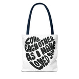 Faith Culture - Serve One Another in Love Christian Tote Bag - Galatians 5:13 Bible Verse