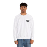 Faith Culture - Made New - Christian Unisex Heavy Blend Crewneck Sweatshirt White