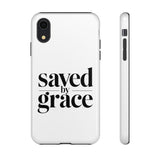 Faith Culture – Saved by Grace Christian Tough Phone Case iPhone XR Glossy