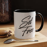 Faith Culture - Set Free Christian Accent Mug, 11oz & 15oz | Bold Freedom Mug