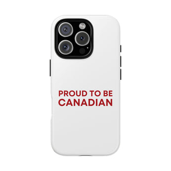 Faith Culture – Proud to Be Canadian Phone Case | Minimalist Canada Day Accessory for All Phones iPhone 16 Pro Glossy