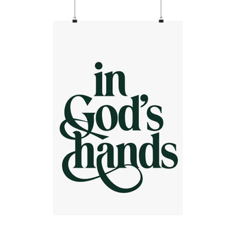 Faith Culture In God’s Hands Art Print | Elegant Christian Matte Poster