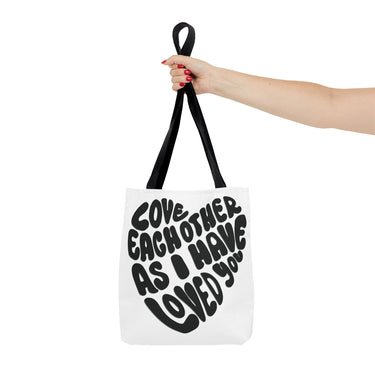 Faith Culture - Serve One Another in Love Christian Tote Bag - Galatians 5:13 Bible Verse