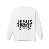 Faith Culture - Jesus Loves Me Christian Sweatshirt | Inspiring Everyday Reminder of God’s Love White