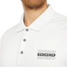 Faith Culture - Redeemed - Christian Unisex Performance Polo by adidas® White