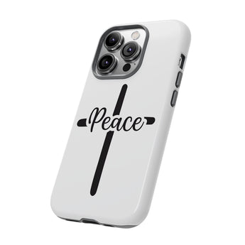Faith Culture – Peace Cross Christian Tough Phone Case iPhone 14 Pro Glossy