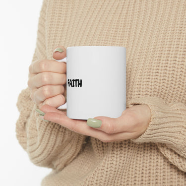 Faith Culture – FAITH Christian Mug – Minimalist Daily Encouragement, 11oz & 15oz