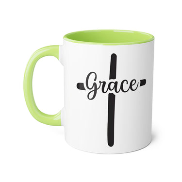 Faith Culture - Grace at the Cross - Christian Accent Coffee Mug, 11oz