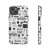 Prayer and Faith Christian Tough Phone Cases iPhone 15 Plus Matte