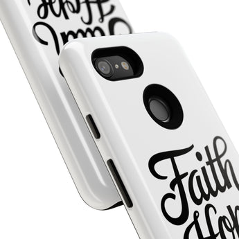 Faith Culture – Faith Hope Love Christian Tough Phone Case Google Pixel 3 Glossy