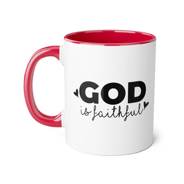 Faith Culture - God Is Faithful - Christian Accent Coffee Mug, 11oz