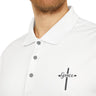Faith Culture - Grace Cross - Christian Unisex Performance Polo by adidas® White