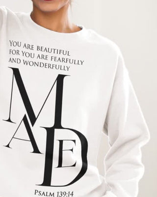 Fearfully and Wonderfully Made Sweatshirt | Psalm 139:14 Christian Apparel