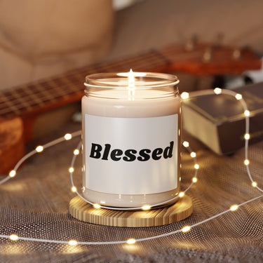 Faith Culture - Blessed Soy Candle Thanksgiving Gift Christian Home Décor 9oz Unscented 9oz
