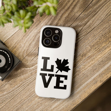 Faith Culture – LOVE Maple Leaf Phone Case | Bold Canadian Pride for All Phones