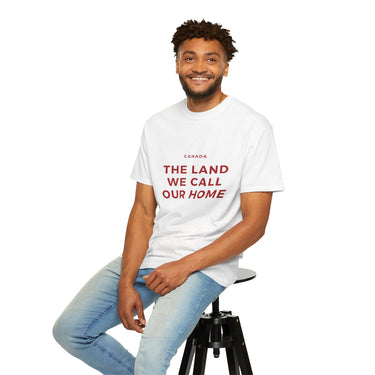 Faith Culture - The Land We Call Our Home Unisex T-Shirt – White | Canada Heritage Tee