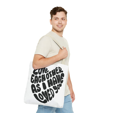 Faith Culture - Serve One Another in Love Christian Tote Bag - Galatians 5:13 Bible Verse