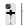 John 3:16 Christian Tough Phone Case iPhone 15 Glossy