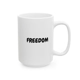 Faith Culture – FREEDOM Christian Mug – Inspirational Faith-Based Coffee Cup, 11oz & 15oz