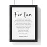 Nothing Can Separate Us framed Bible verse wall art inspired by Romans 8:38-39, black frame with black and white scripture typography