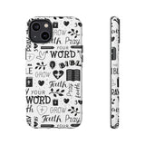 Prayer and Faith Christian Tough Phone Cases iPhone 14 Plus Matte