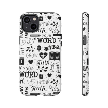 Prayer and Faith Christian Tough Phone Cases iPhone 14 Plus Matte