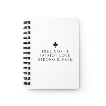Faith Culture – True North Patriot Love Spiral Journal | Minimalist Canadian Notebook One Size