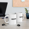 Faith Culture – FREEDOM Christian Mug – Inspirational Faith-Based Coffee Cup, 11oz & 15oz 11oz