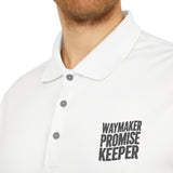 Faith Culture - Waymaker Promise Keeper - Christian Unisex Performance Polo by adidas® White