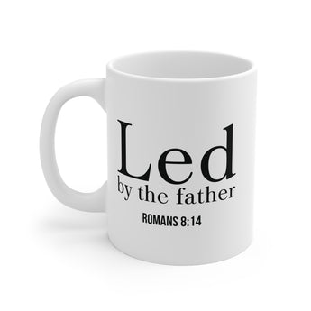 Faith Culture Led By The Father Christian Mug | Romans 8:14 Father’s Day Gift