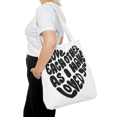 Faith Culture - Love One Another Christian Tote Bag - Bible Verse John 13:34