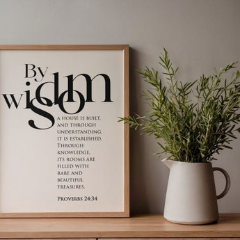 Faith Culture - Christian Home Décor - A Little Sleep, A Little Slumber - Proverbs 24:34 Wall Art