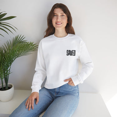 Faith Culture - SAVED - Christian Unisex Crewneck Sweatshirt