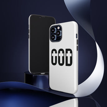 Faith Culture – GOD with Crosses Christian Tough Phone Case iPhone 13 Pro Max Glossy