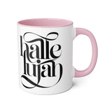 Faith Culture - Hallelujah - Christian Accent Coffee Mug, 11oz Pink 11oz