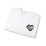 Faith Culture - Jesus Heart - Christian Unisex Crewneck Sweatshirt White
