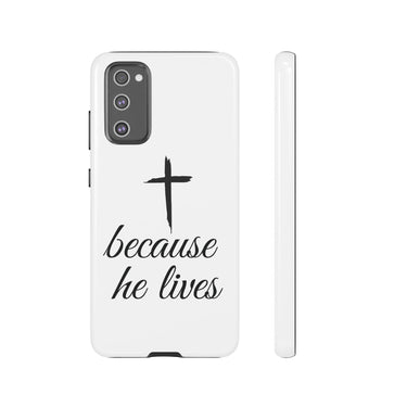 Because He Lives Tough Case Samsung Galaxy S20 FE Glossy