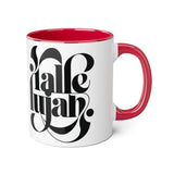 Faith Culture - Hallelujah - Christian Accent Coffee Mug, 11oz Red 11oz