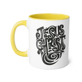 Faith Culture - Jesus Christ Is My Strength - Christian Accent Coffee Mug, 11oz