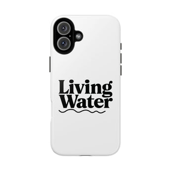 Faith Culture – Living Water Christian Tough Phone Case iPhone 16 Plus Glossy