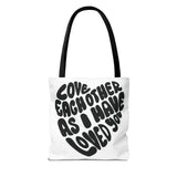 Faith Culture - Serve One Another in Love Christian Tote Bag - Galatians 5:13 Bible Verse