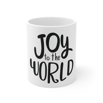 Faith Culture - Joy to the World Christmas Mug – Minimalist Christian Holiday Coffee Cup