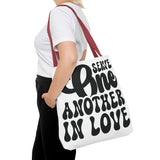 Faith Culture - Serve One Another in Love Christian Tote Bag - Inspirational Bible Verse Galatians 5:13