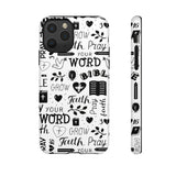 Prayer and Faith Christian Tough Phone Cases iPhone 11 Pro Glossy