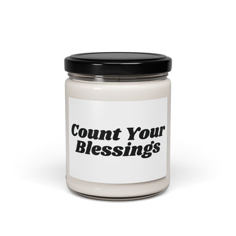 Faith Culture - Count Your Blessings Soy Candle Thanksgiving Gift Christian Home Décor 9oz Apple Harvest 9oz