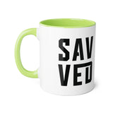 Faith Culture - SAVED - Christian Accent Coffee Mug, 11oz