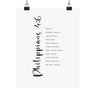 Faith Culture Philippians 4:6 Christian Matte Poster | Prayer Scripture Print 8" x 10" Matte