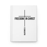 Freedom in Christ Hardcover Christian Journal | Galatians 5:1 Scripture Notebook Journal